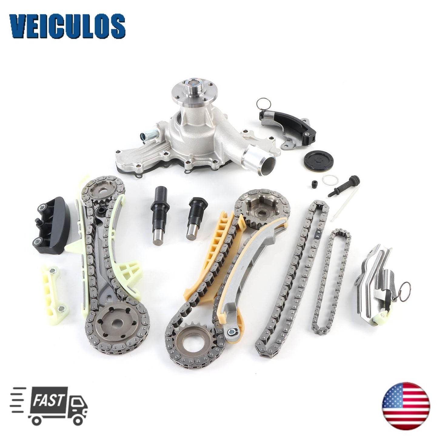 Timing Chain Kit w/Gears  Water Pump Set for Ford for Mazda for Mercury V6 4.0L 97-09