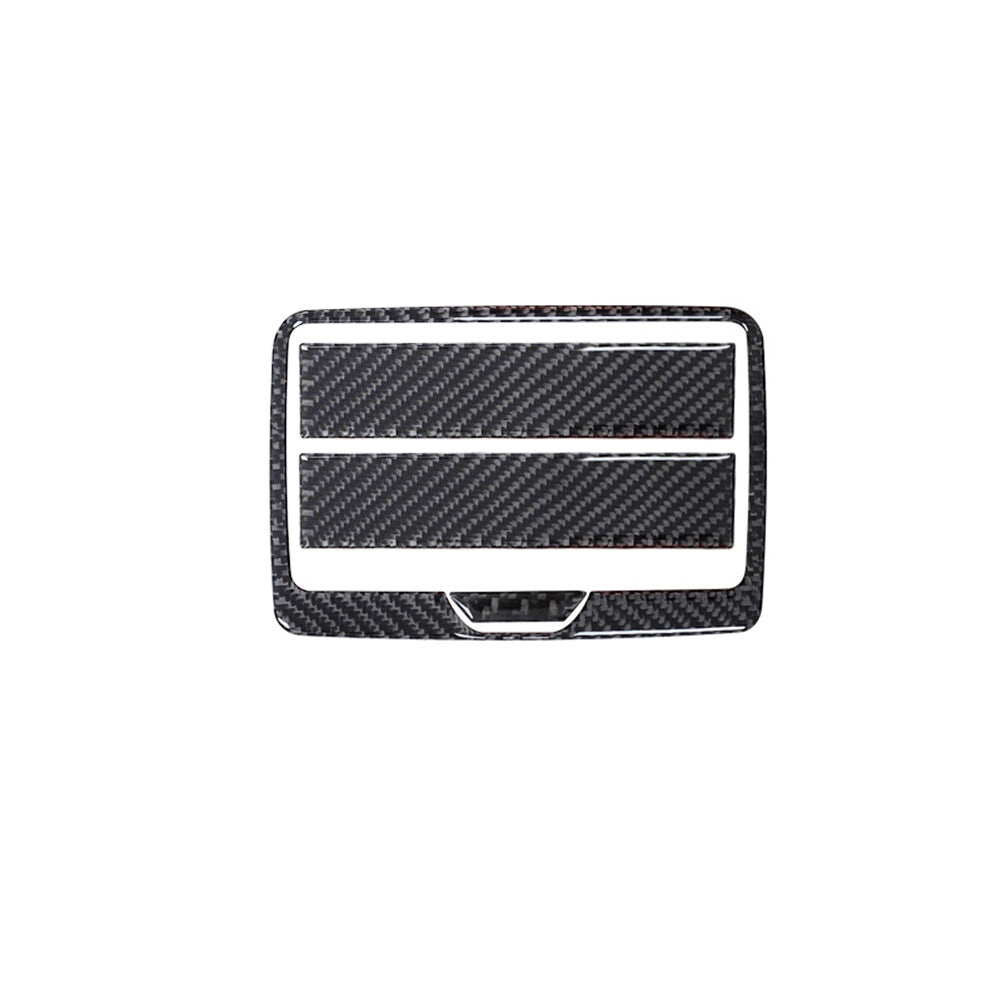 Red Carbon Fiber Interior Gear Shift Panel Cover Trim For 718 2016-2022 v