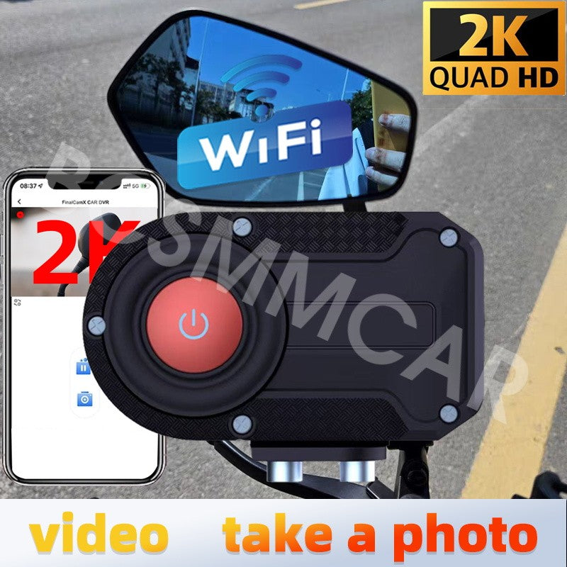 Motorcycle Video Recorder Waterproof Dash Cam For Long Distance Cycling Record Q