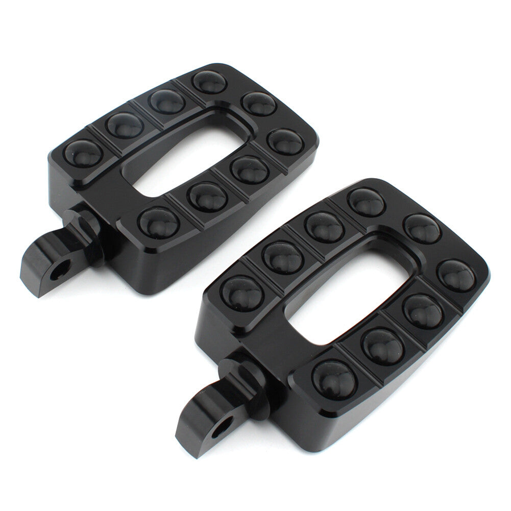 2x Foot Peg Footrest Pedal Non-Slip for Harley Dyna Srtster XL883 XL1200 Black
