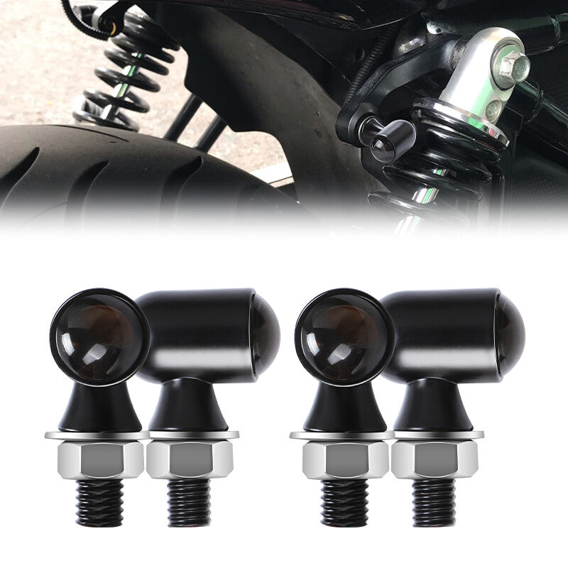4X LED Amber Blinker Light Motorcycle Turn Signals Indicator Universal for Mini Lamp