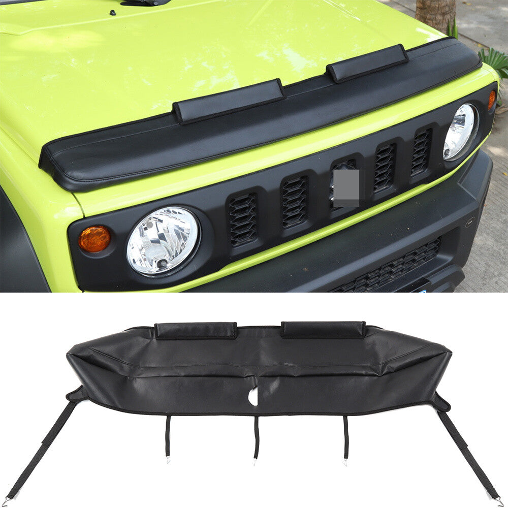 for Suzuki for Jimny 2019+ Black Front Engine Hood Covers Protector Trim Accessories
