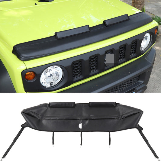 for Suzuki for Jimny 2019+ Black Front Engine Hood Covers Protector Trim Accessories