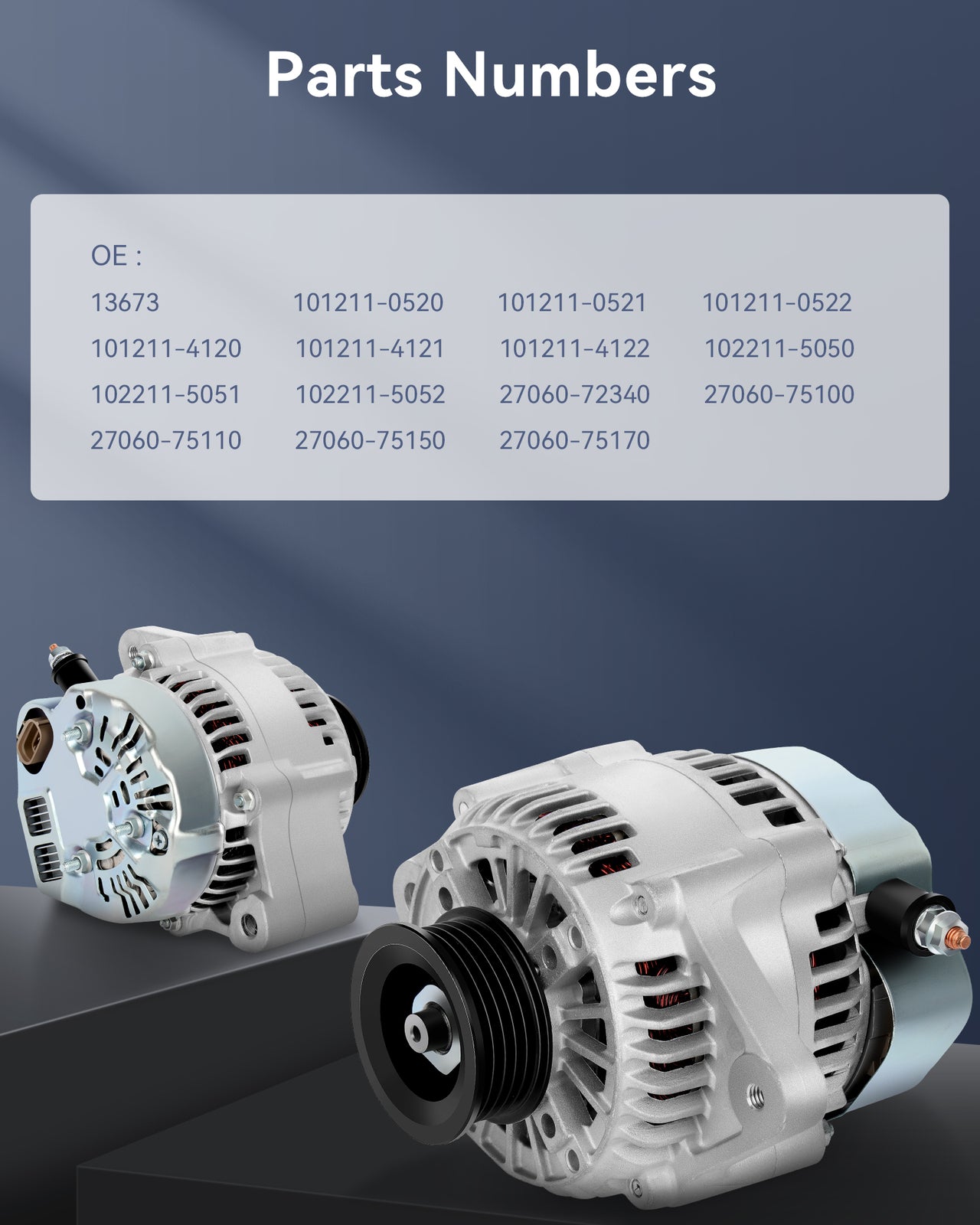 Fit for 1996-1999 for Toyota 4Runner Sport Utility New Alternator 12V 101211-0520