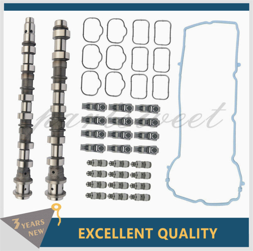 Right Camshafts Rockers Lifters Seals Kit For 11-17 for Chrysler for Dodge for Jeep for Ram 3.6L