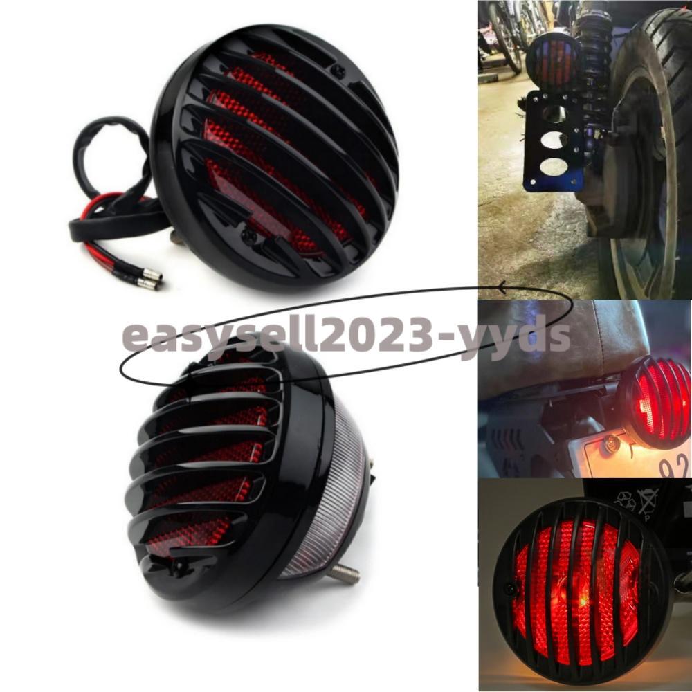 Universal Motorcycle Red Running Brake Tail Light License Plate Lamp for Harley