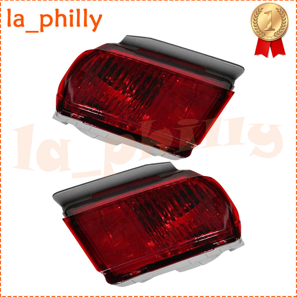 Pair for 2010-2015 for Toyota for Land Cruiser Prado FJ150 Red Fog Light Rear Bumper L+R