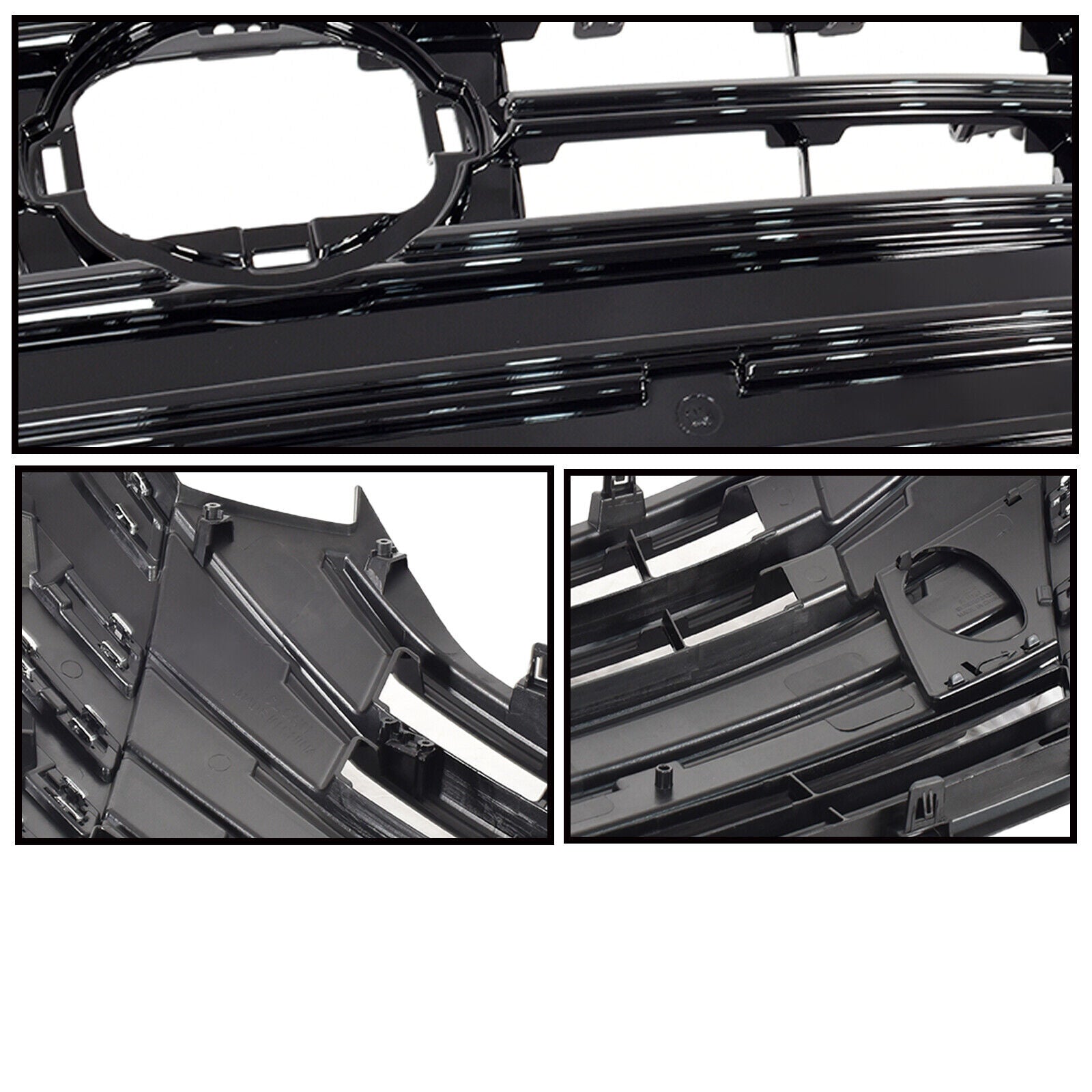 2023 2024 2025 For Versa Front Bumper Grille Assembly Chrome Gloss Black n