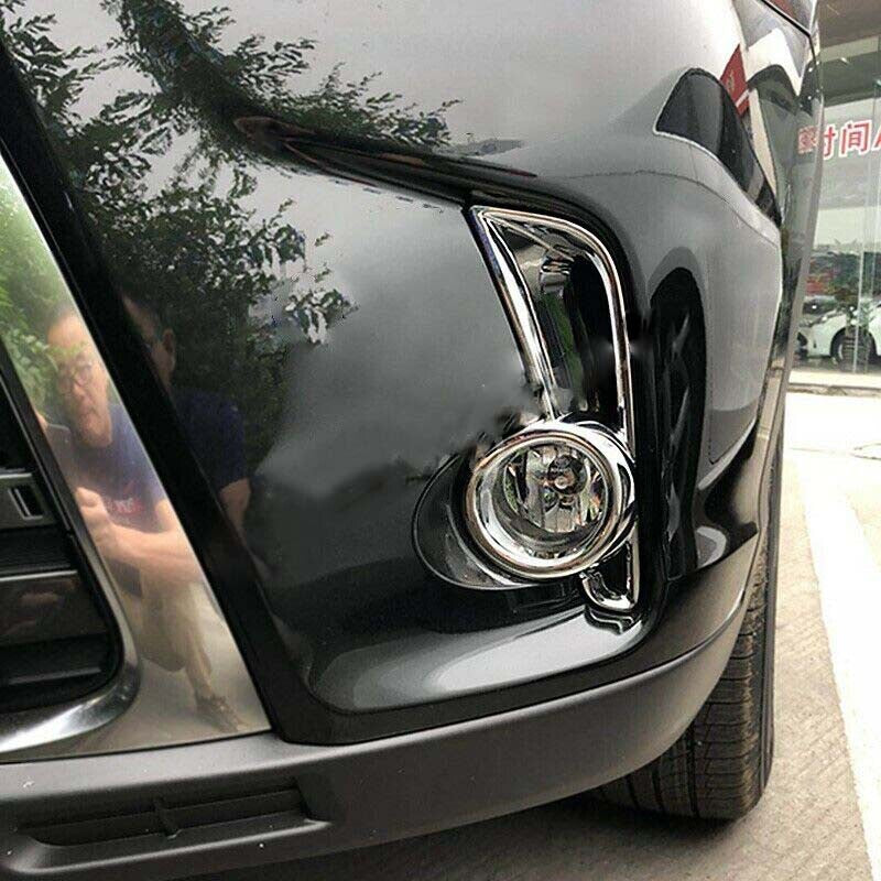 2017-2019 Chrome Front Fog Light Cover Trims for Toyota Highlander Accessories
