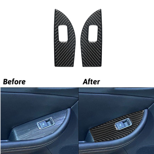 Carbon Fiber Central Air Vent Below Cover Trim For Hilux 2015-2021 v