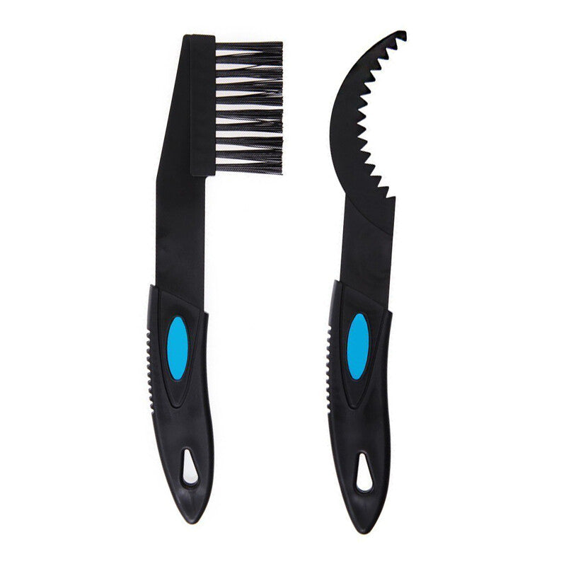 3-Piece Bicycle Chain Cleaning Dry Brush Cleaning and Washing Tool (ABS Plastic) n
