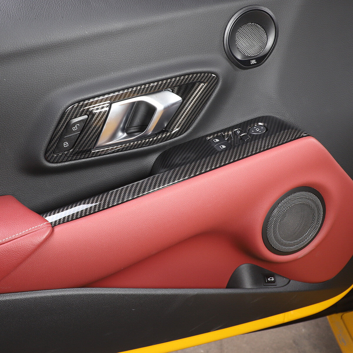 Red ABS Air Conditioning Blade Cover Trim for Tacoma 2016-2022- v