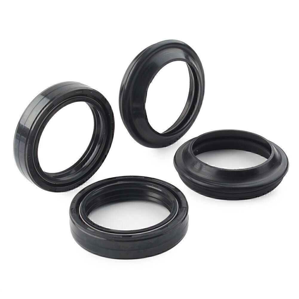 4PCS Front Fork Damper Shock Absorber Fork Oil Seals Dust Seals for Motorcycle Q
