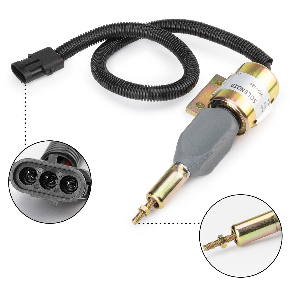 Fireproof solenoid valve suitable for modern R130 3.9L 87420952 8743548 87435487- v