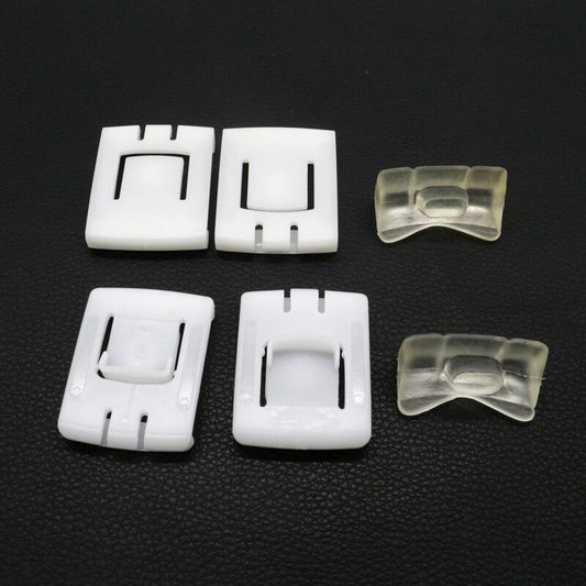 Two new sets of for seat guide rails, slide rails, guide rail clips, and sliders suitable for Volkswagen MK1, MK2, MK3, and for Golf models.