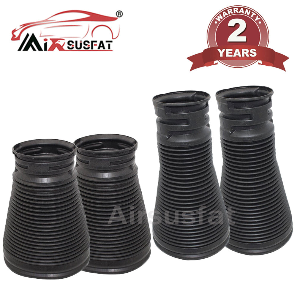 4x Front Rear Air Shock Dust Boot Cover for Mercedes W222 S-Class Suspension New