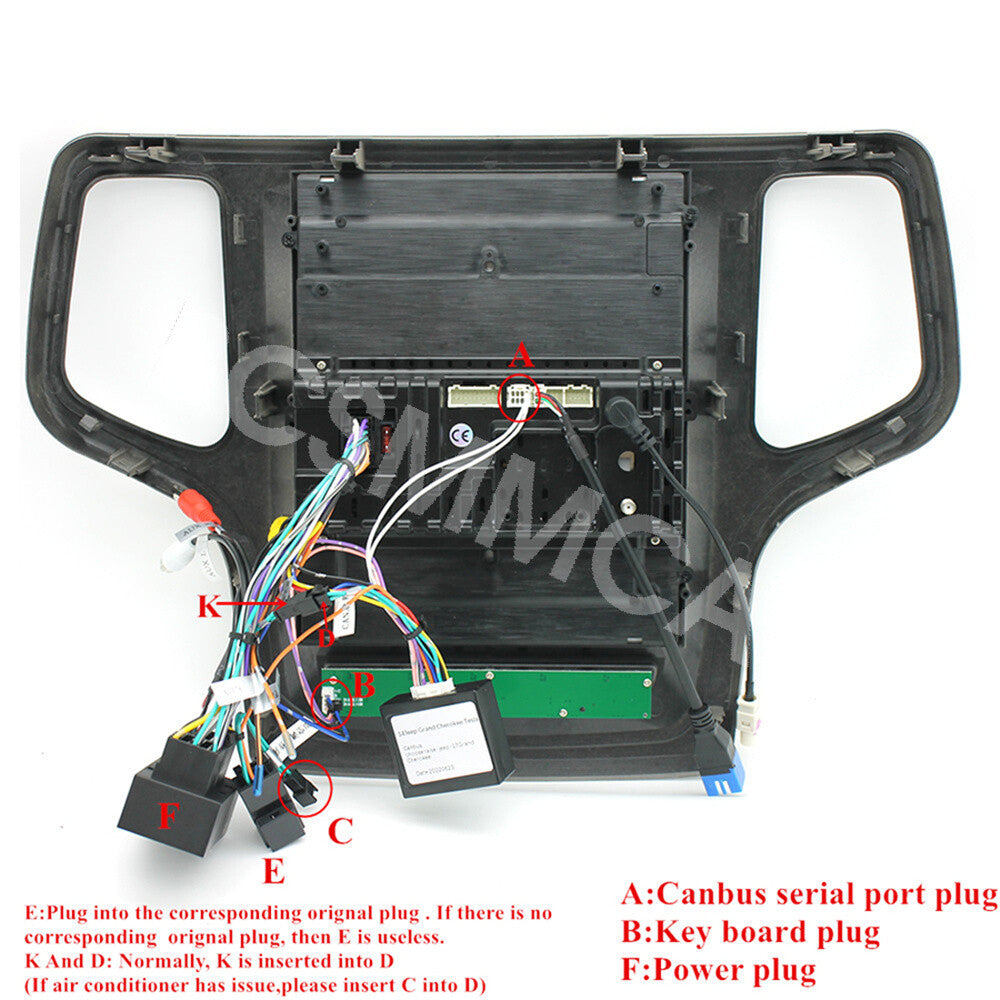 9.7in Car Stereo Radio GPS Player 2+32G Fit for Jeep Grand Cherokee 2014-2020