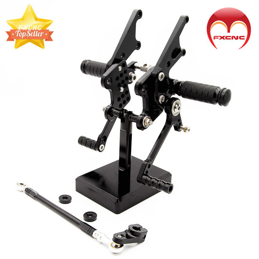 CNC adjustable gear and foot spike set suitable for Kawasaki ZX14 and ZZR1400 (2006-2011)