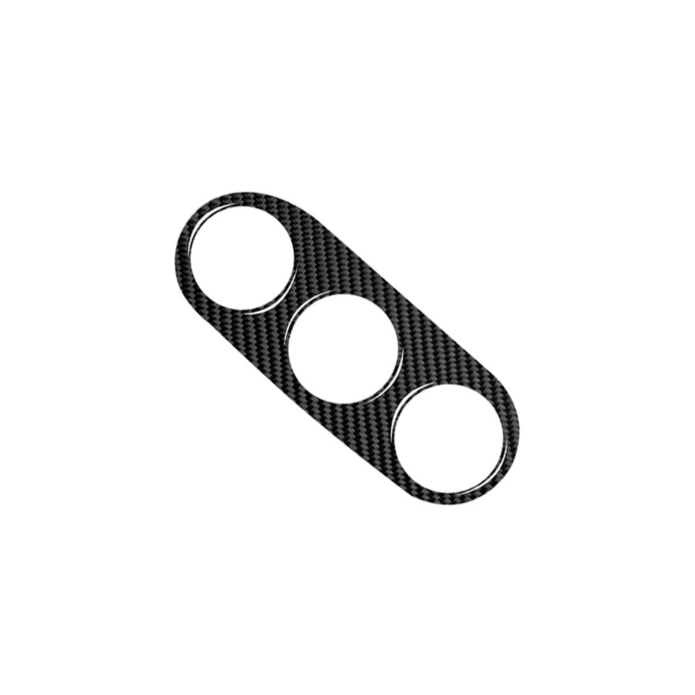 2Pcs Carbon Fiber Side Vent Panel Frame Trim Cover For Explorer 2011-2014 v