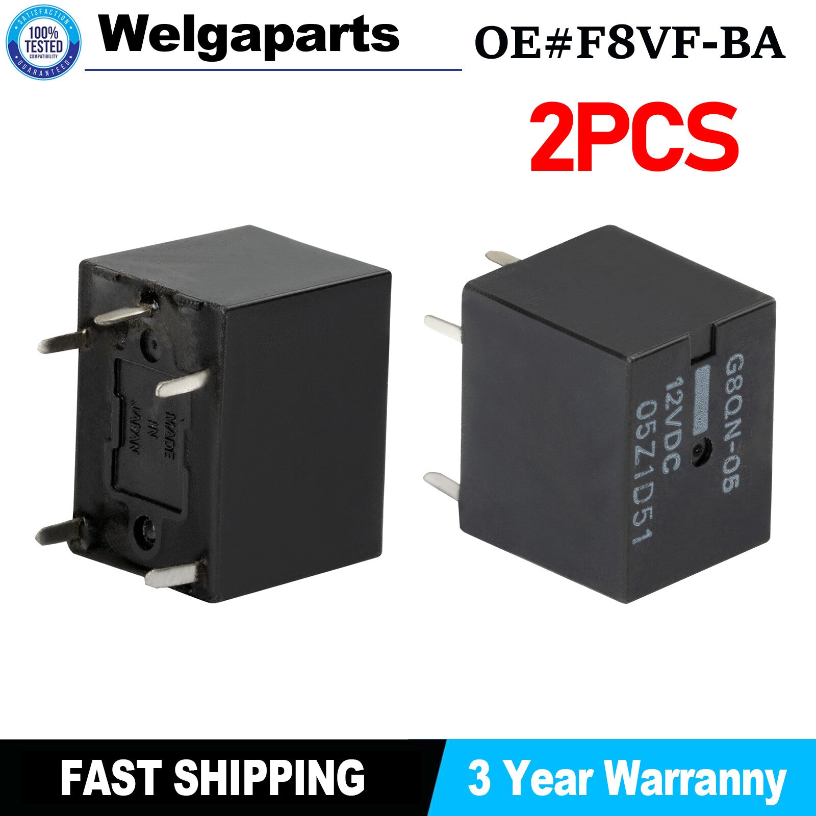 2x 12V for Ford Fuel Pump relay F8VF-BA R303 G8QN for Ford Expedition Explorer