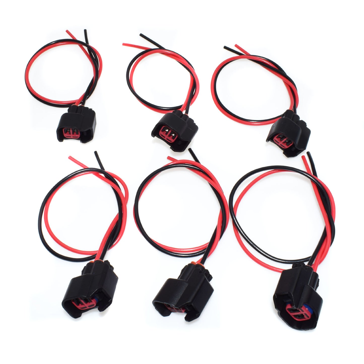 6-piece fuel injector wiring harness connector set for Lincoln for Mercury 1P1344 - Brand New n
