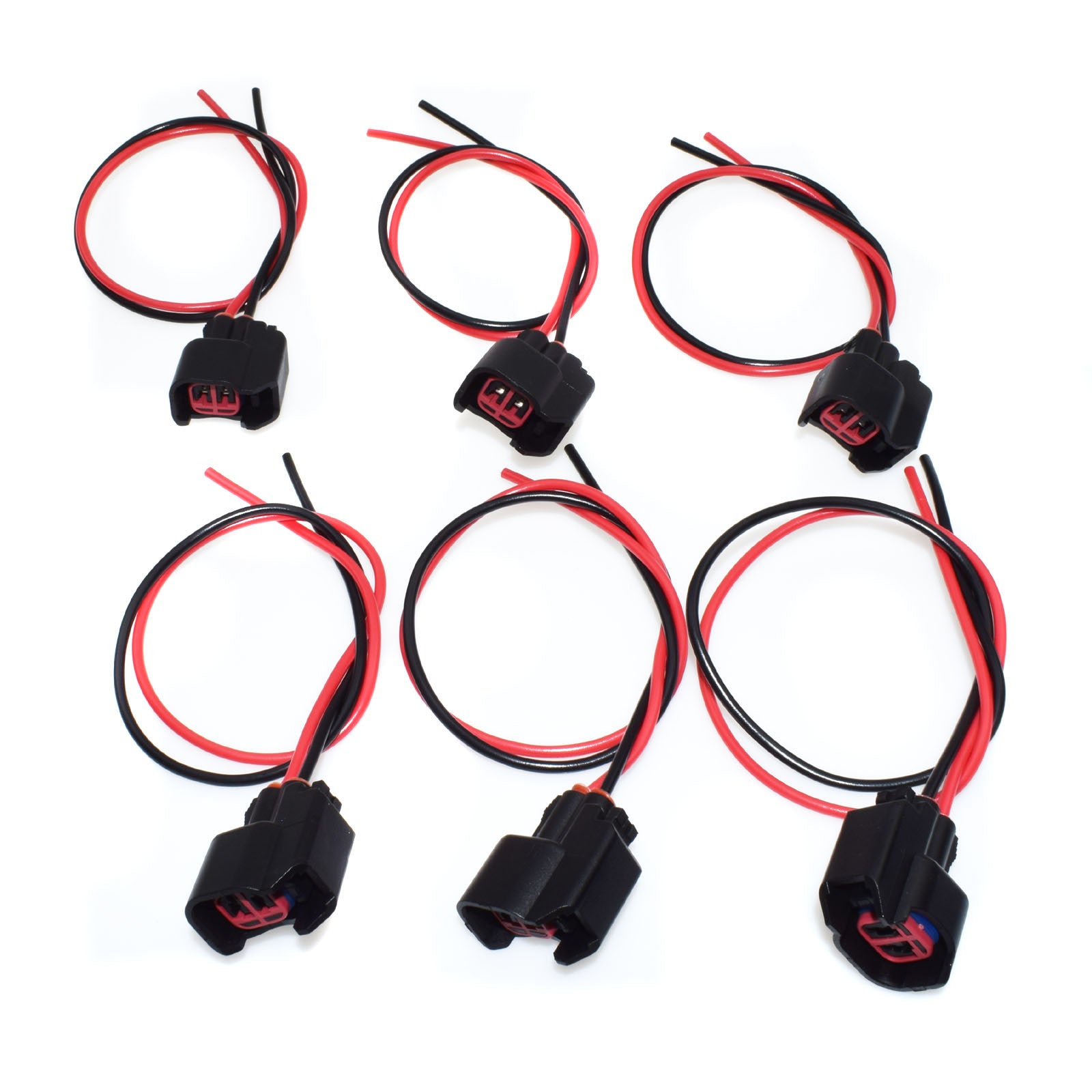 6-piece fuel injector wiring harness connector set for Lincoln for Mercury 1P1344 - Brand New n