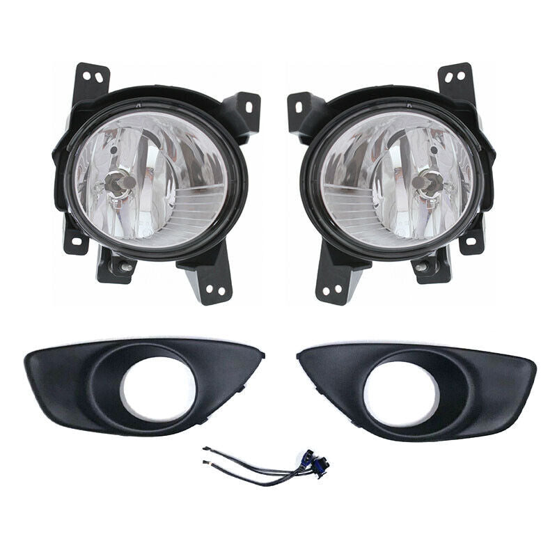 6pcs for Hyundai Santa Fe 2010-2012 Front Fog Light Foglamp Cover belt conector