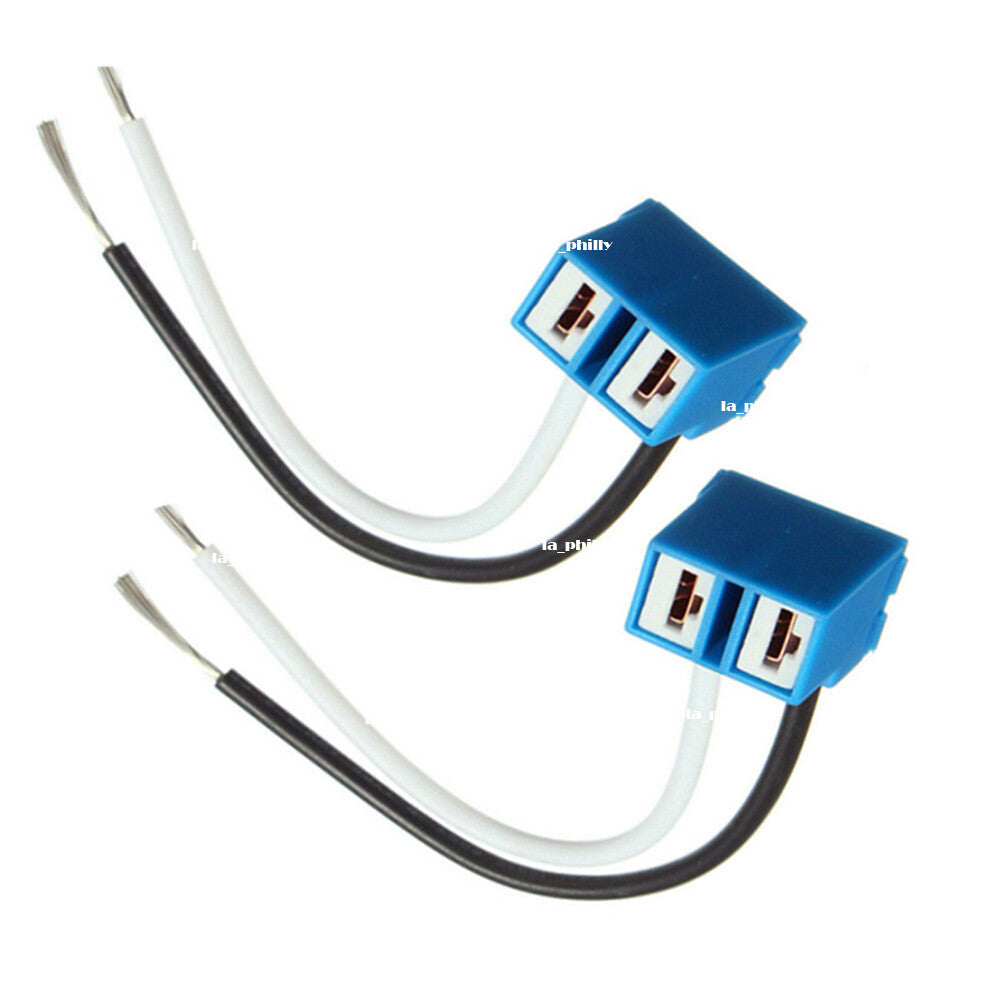 2PCS H7 2 Pins Headlight Bulb Socket Outlet Array Lamp Base Car Connector Plug Q