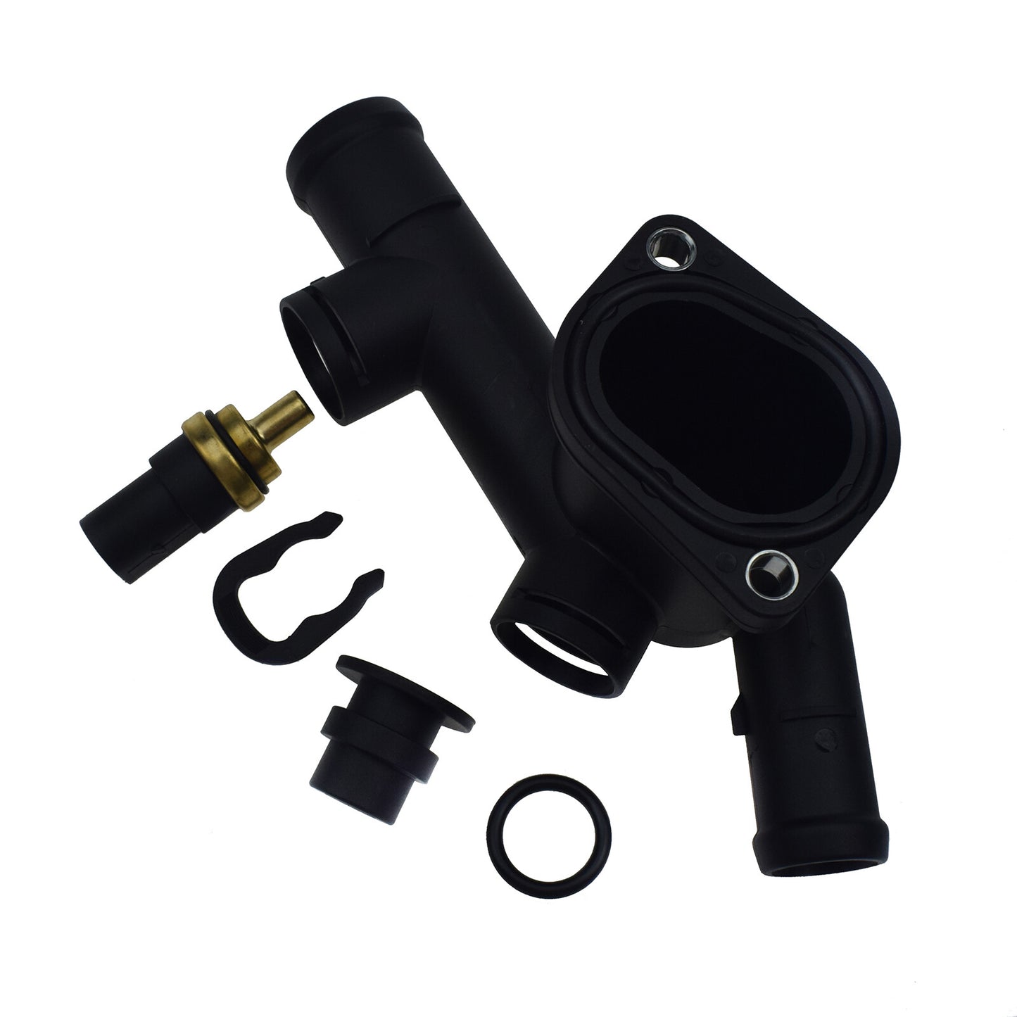 Coolant hose flange with gasket round sensor kit for 98-05 for VW BEETLE 20L- v