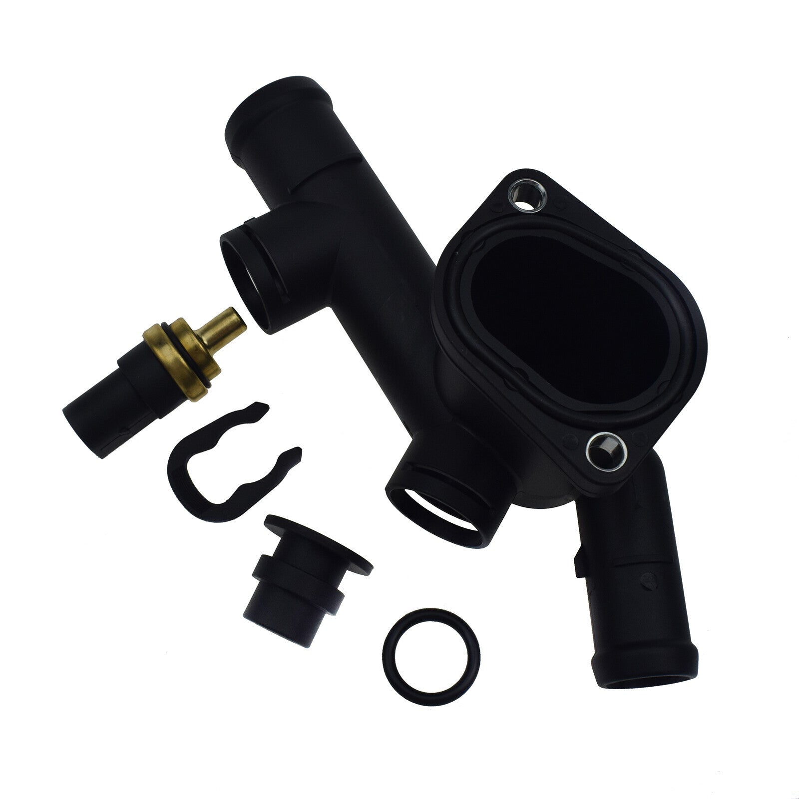 Coolant hose flange with gasket round sensor kit for 98-05 for VW BEETLE 20L- v
