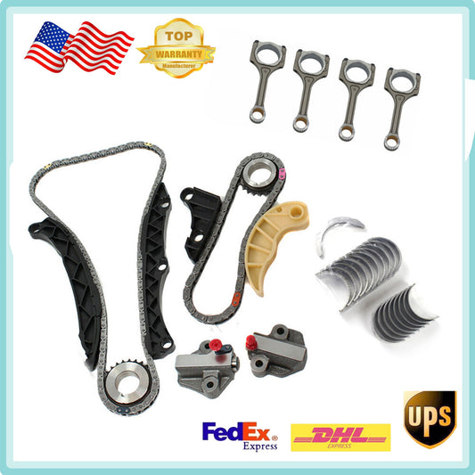 Bearing Set 2306023620 Timing Chain Kit Connecting Rods for Kia G4KC 2351025030