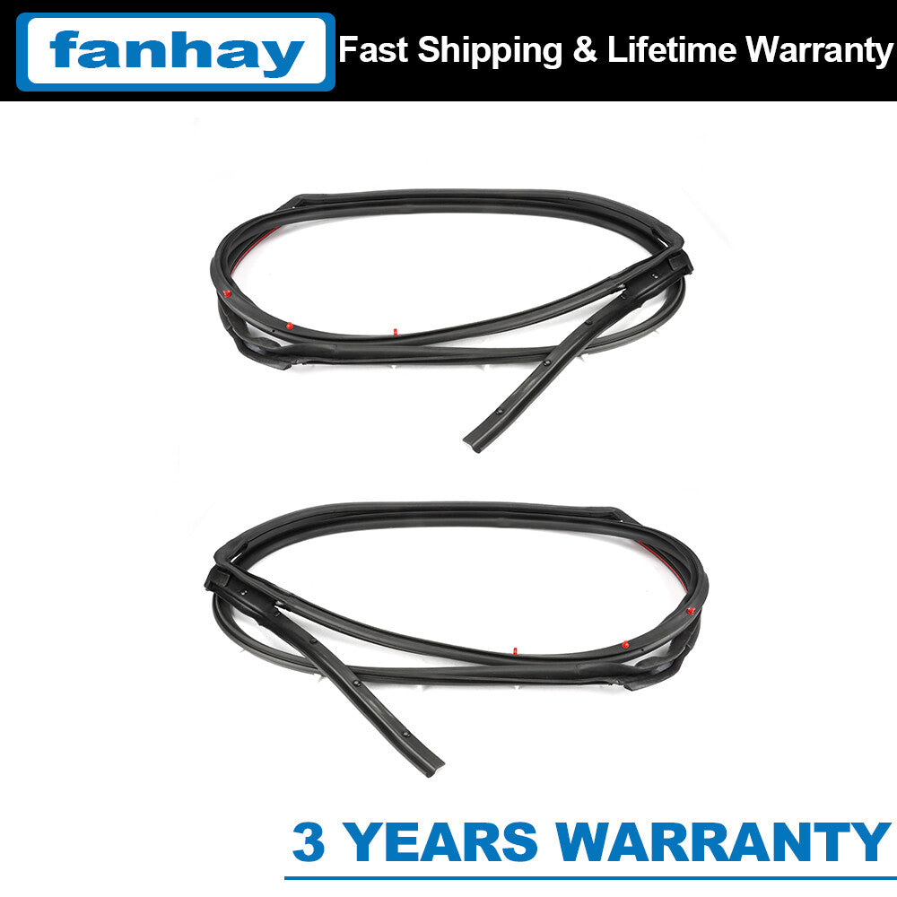 2X for Nissan SENTRA 13-19 Rear Left and Right Door Rubber Seals 82831-3RA0A-A11