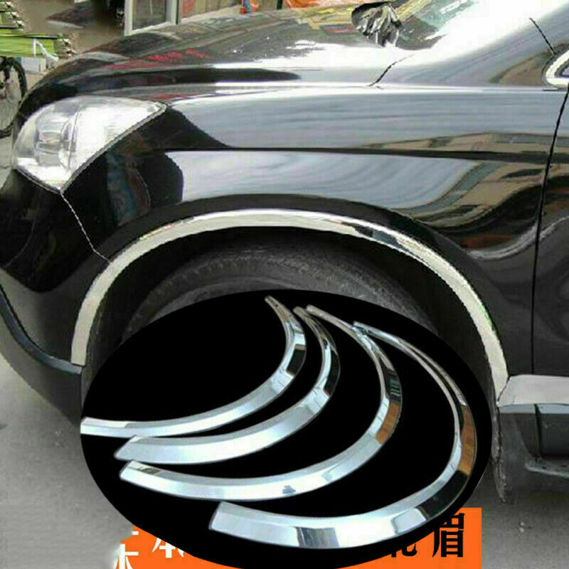 4Pcs Chrome Fender Flare Kit Wheel Arch Cover Trim For 2007-2011 for Honda CRV CR-V
