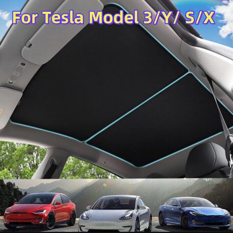 Panoramic Roof Sunshade Sun Visor Shield Shade Mesh Roof for Tesla for Model 3 Y S X Q