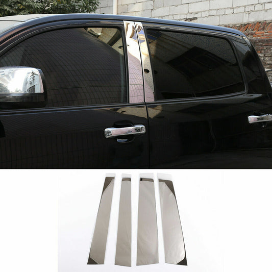2-Pack Silver Steel Front Hood Vent Molding Cover Trim for Hummer H2 2003-09- v