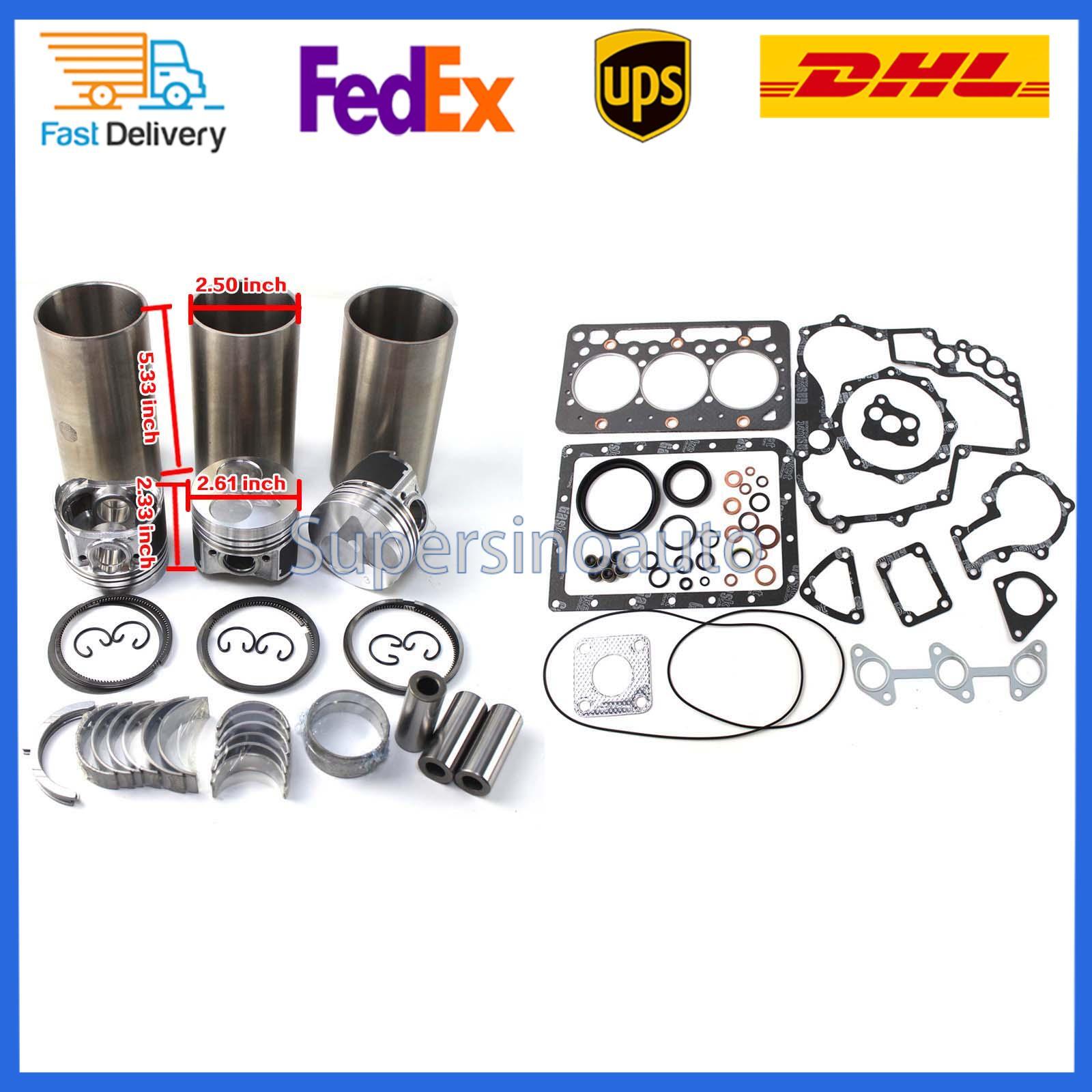 D722 D722E D722EBH Engine for Kubota Tractor Forklift Part Overhaul Rebuild Kit