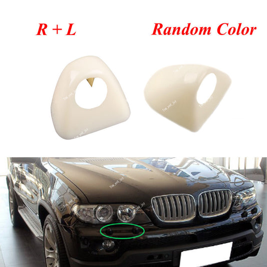 for BMW for X5 E53 03-06 Unprimed Headlight Washer Cover Cap L+R Set 61677145235 /6