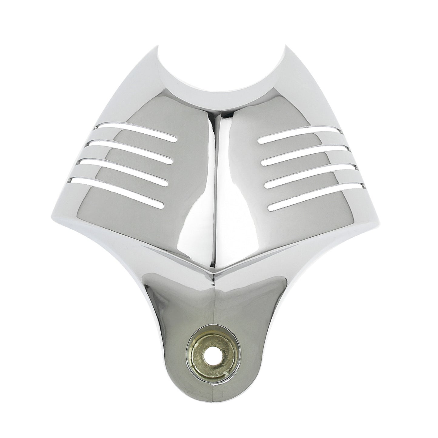 Chrome V-shield Horn Cover Fit for Harley Softail Dyna Glide Twin Cam Touring Q