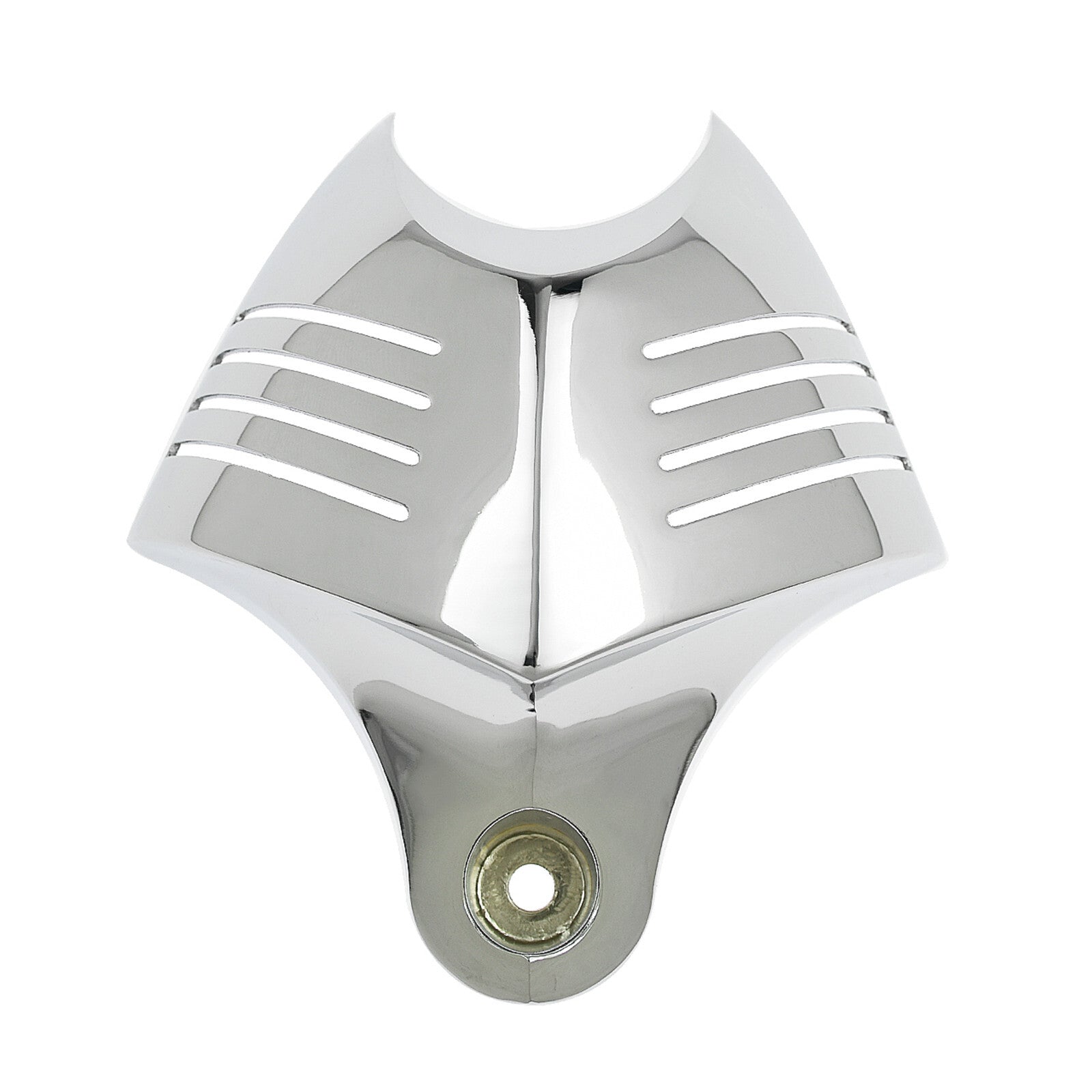 Chrome V-shield Horn Cover Fit for Harley Softail Dyna Glide Twin Cam Touring Q