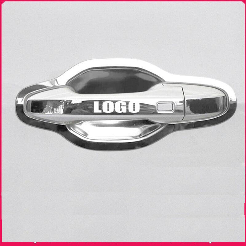 for Hyundai Santa Fe 2019-2023 silvery Side Door Handle Base Bowl Cup Cover Trim