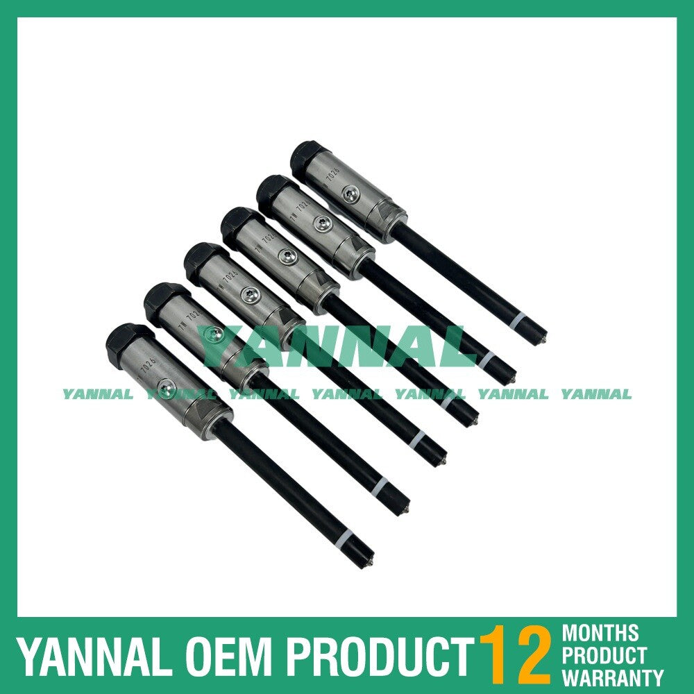 6-piece fuel injector 7W-7026 suitable for Caterpillar 3306, 3406B, 3406C, 3412, 3408, 3408C, 3408E