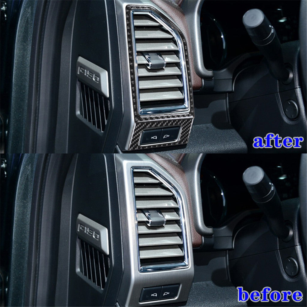 2Pcs Rear Door Handle Trim Cover Interior Carbon Fiber for VW for Passat 2006-11 Red v