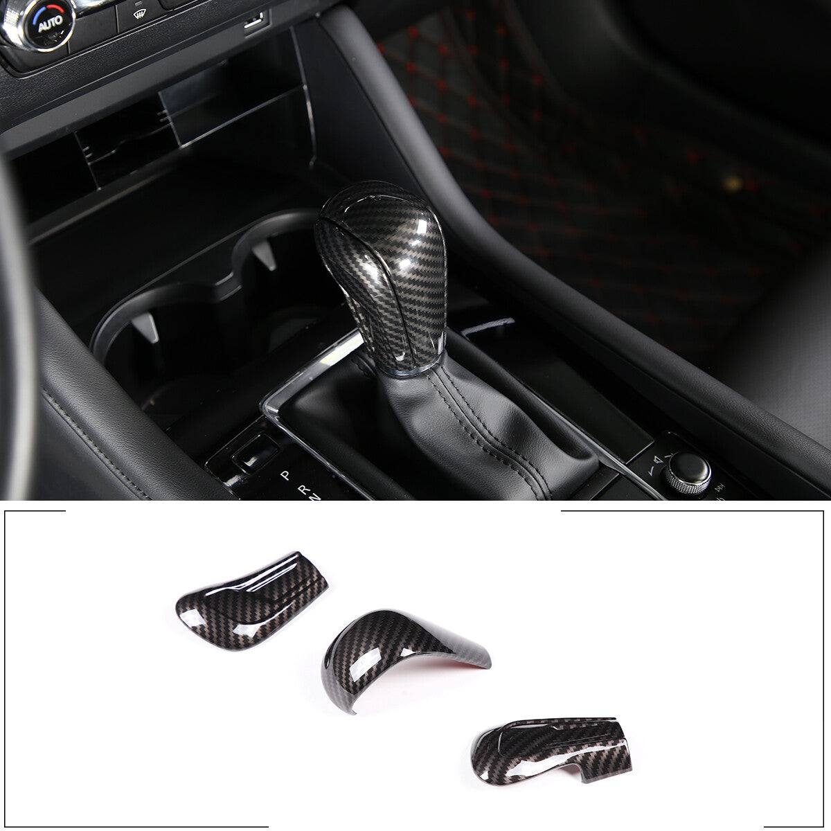 2014-2019 Carbon Fiber Trunk Switch Button Cover Trim for Corvette C7- v
