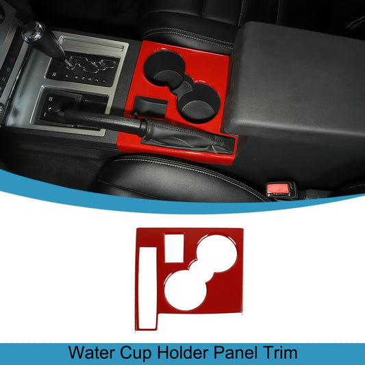 Red Water Cup Holder Panel Cover Trim for Dodge Nitro/ for Jeep Liberty 2007-2012