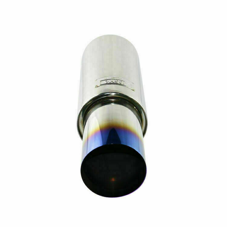 1x 3 inlet Straight Flow Racing Exhaust Muffler OD 4.5inch Body 5 500mm Blue