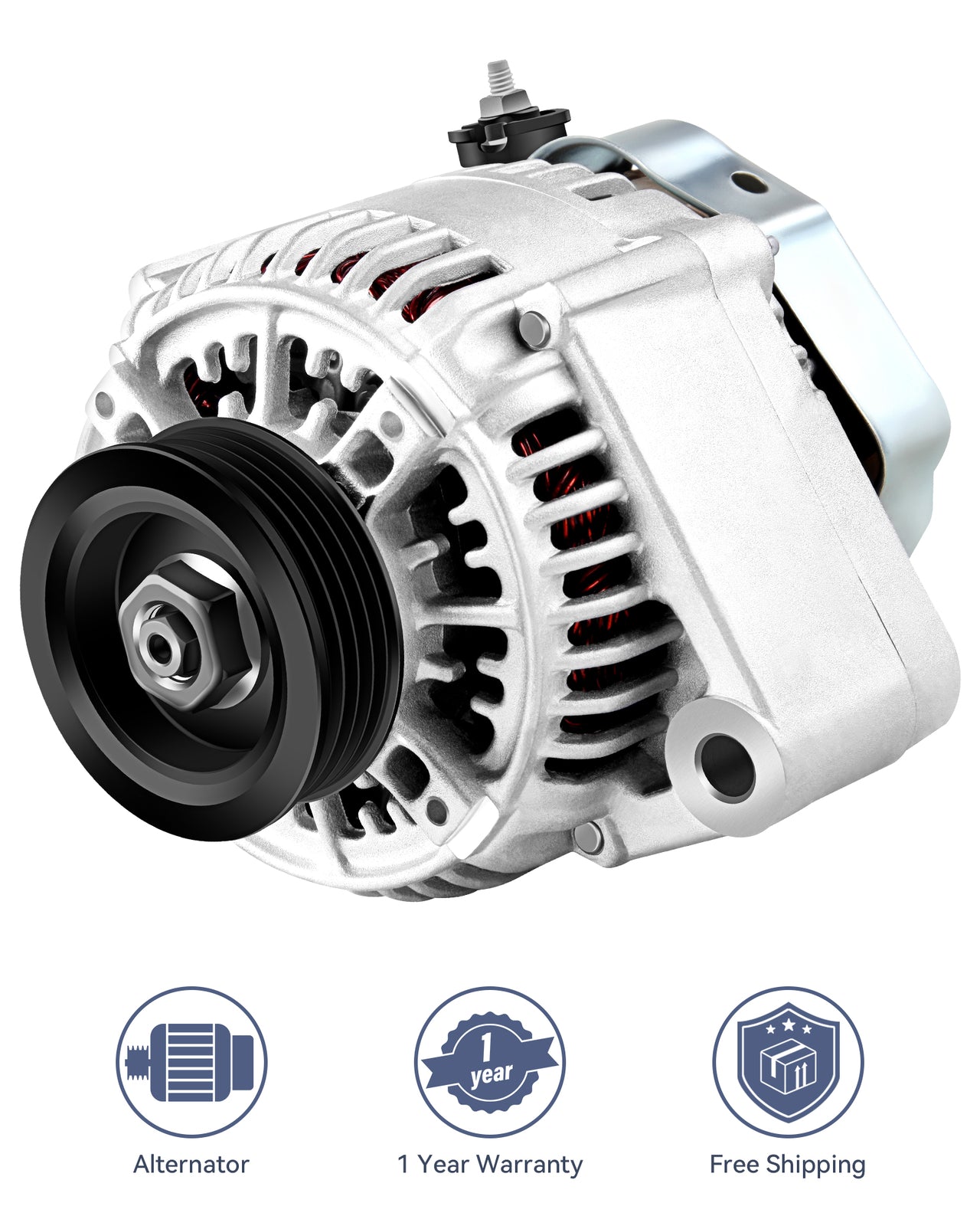 For 1996-2001 for Acura Integra LS Sedan 1.8L New Silver Alternator 101211-9330