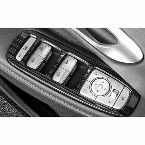 4for Hyundai Sonata 2020-2023 Black S.Steel Door Window Lift Panel Switch Cover