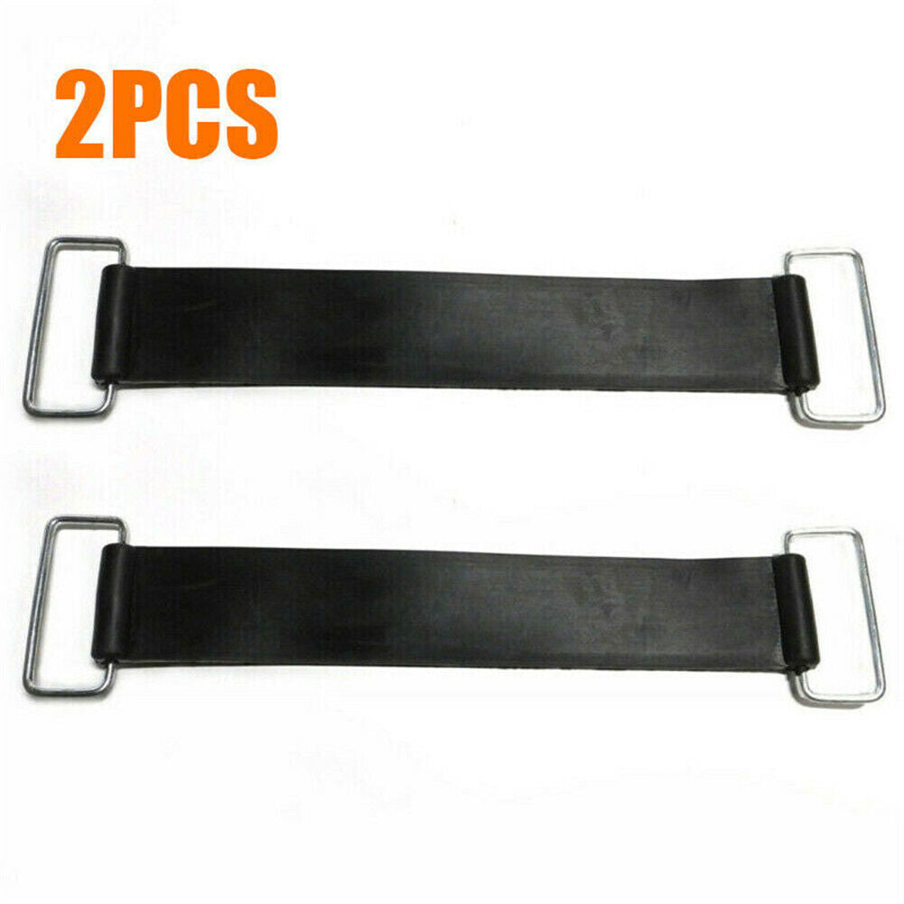 2x Fixed Holder Rubber Elastic Bandage Battery Strap Motorcycle Stretchable Belt
