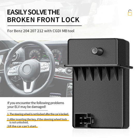 CGDI for Mercedes-Benz 204 207 212 ESL ELV Steering Lo-ck Emulator Simulator