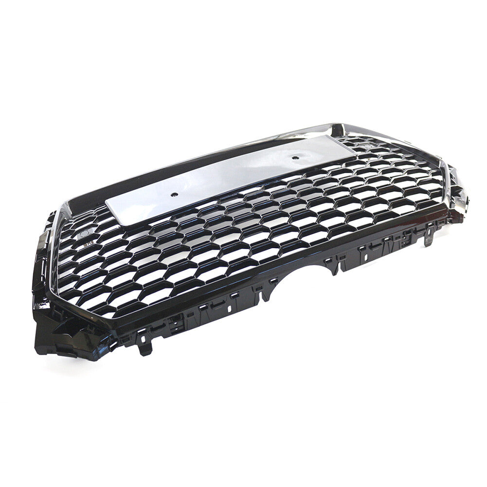 Honeycomb Mesh Hex Grille Grill Fit for Audi A4/S4 B9 RS4 Style 2017-19 Blk